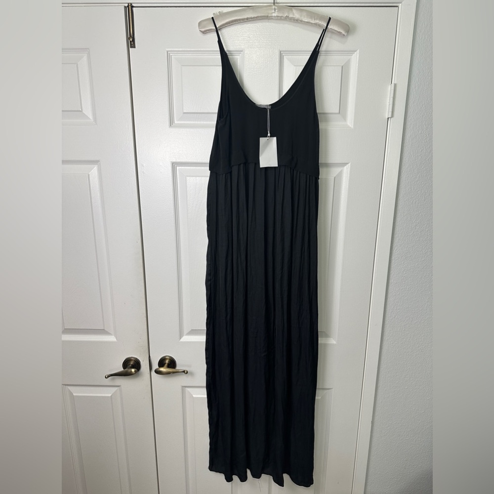 Zara Black Midi Dress Size Small NEW